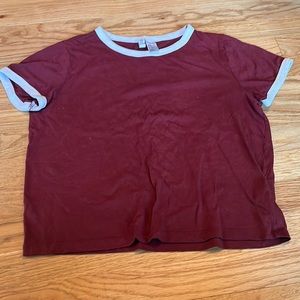 Basic Maroon T Shirt
